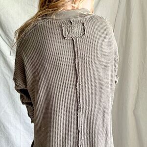 Free People We The Free Travis Polo, Sand Pine, Size Small, As-Is